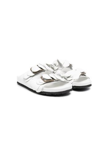 Gallucci Kids buckle-fastening open-toe sandals - Bianco