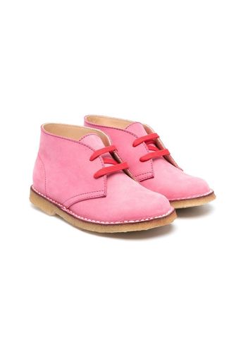 Gallucci Kids lace-up suede boots - Rosa