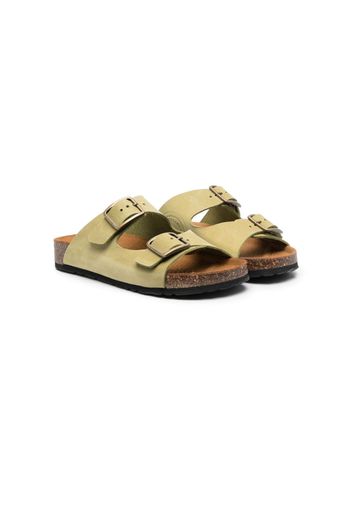 Gallucci Kids bucked suede sandals - Verde