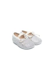 Gallucci Kids glitter-effect ballerinas - Argento