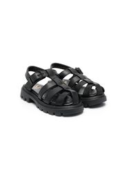 Gallucci Kids buckle-fastening leather sandals - Nero