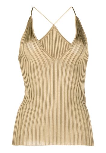 Galvan Rhea ribbed-knit camisole - Verde