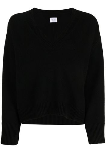 Galvan v-neck long sleeved top - Nero