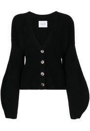 Galvan V-neck knitted cardigan - Nero