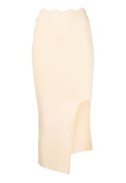 Galvan side slit skirt - Giallo