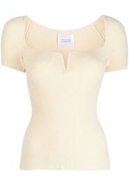 Galvan Freya ribbed top - Toni neutri