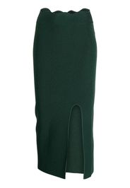 Galvan London Delia knitted pencil skirt - Verde