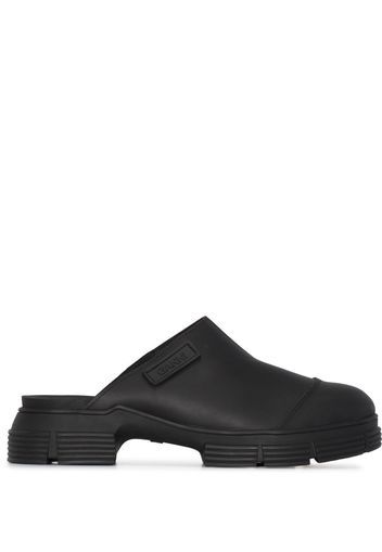 GANNI Mules City - Nero