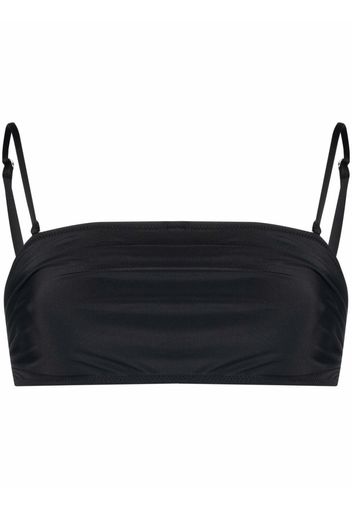 GANNI square-neck bikini top - Nero