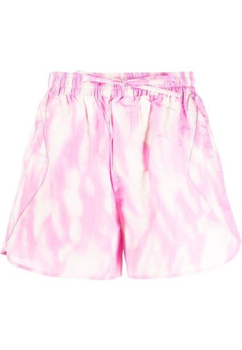 GANNI drawstring tech shorts - Rosa