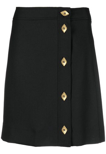 GANNI button-up mini skirt - Nero