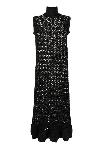 GANNI high-neck sleeveless dress - Nero