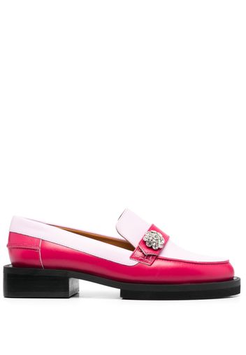 GANNI colour-block chunky loafers - Rosa