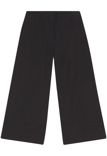 GANNI straight-leg trousers - Nero