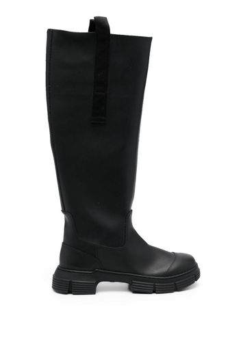 GANNI Country 50mm knee-high boots - Nero