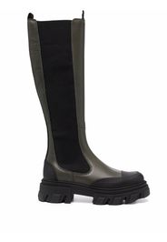 GANNI knee-high chunky boots - Verde