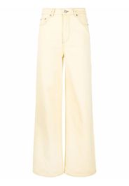 GANNI Magny wide-leg jeans - Giallo