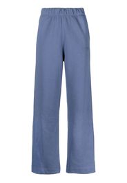 GANNI logo-embroidered track pants - Blu