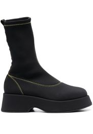 GANNI Retro Flatform ankle boots - Nero