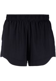 GANNI recycled draped shorts - Nero