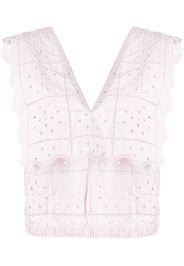 GANNI broderie anglaise top - Rosa