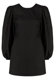 GANNI open-back organic cotton minidress - Nero