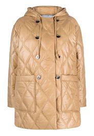 GANNI quilted hooded jacket - Toni neutri