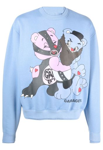 Garbage Tv graphic-print sweatshirt - Blu