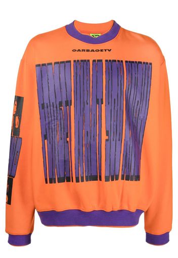 Garbage Tv long sleeve sweatshirt - Arancione