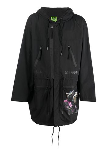 Garbage Tv graphic-print anorak - Nero