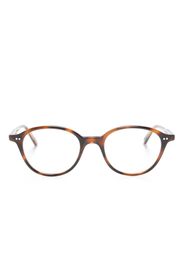 Garrett Leight Franklin round-frame glasses - Marrone
