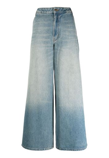 Gauchère Jeans a gamba ampia - Blu