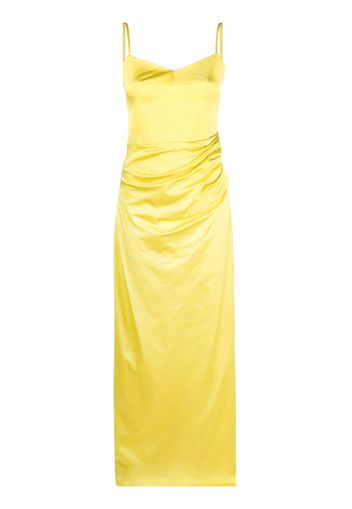 GAUGE81 Vona draped dress - Giallo