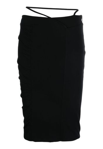 GAUGE81 Dayton ruched pencil skirt - Nero