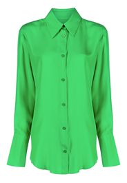 GAUGE81 classic collar silk shirt - Verde