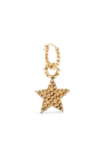 Gaya Orecchino a goccia Star in oro giallo 18kt con diamanti