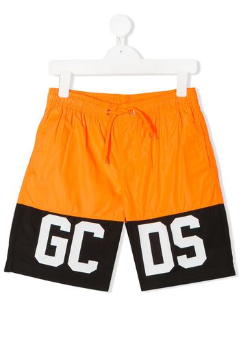 color-block logo swim shorts