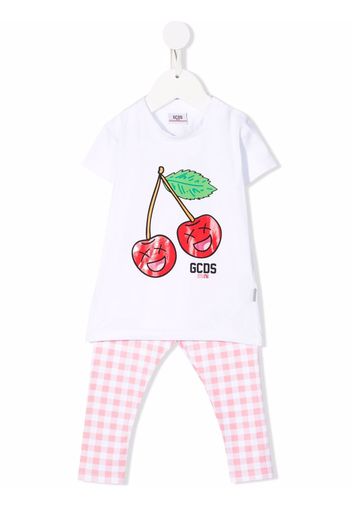 Gcds Kids Tuta sportiva con stampa - Bianco