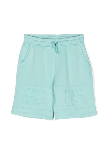 Gcds Kids drawstring track shorts - Blu