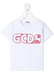 Gcds Kids T-shirt con ricamo - Bianco