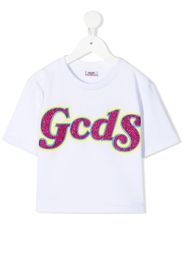 Gcds Kids logo-print T-shirt - Bianco