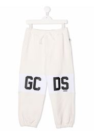 Gcds Kids logo-print track pants - Toni neutri