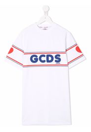 Gcds Kids logo-print T-shirt dress - Bianco