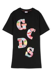 Gcds Kids logo-print T-shirt dress - Nero