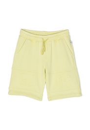 Gcds Kids logo-patch track shorts - Giallo