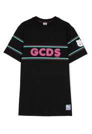 Gcds Kids logo-print T-shirt dress - Nero