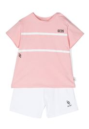 Gcds Kids logo-print cotton set - Rosa