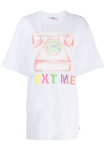 T-shirt oversize con stampa