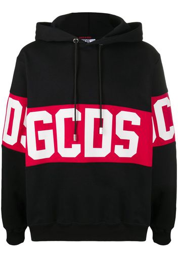 logo print hoodie