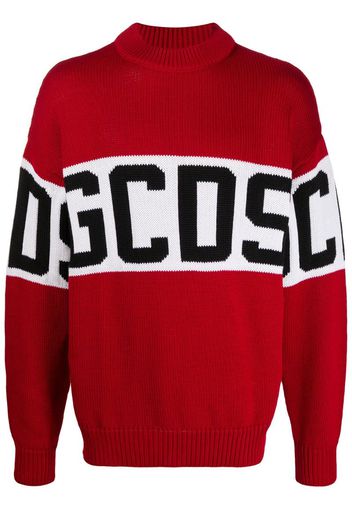 logo colour-block jumper